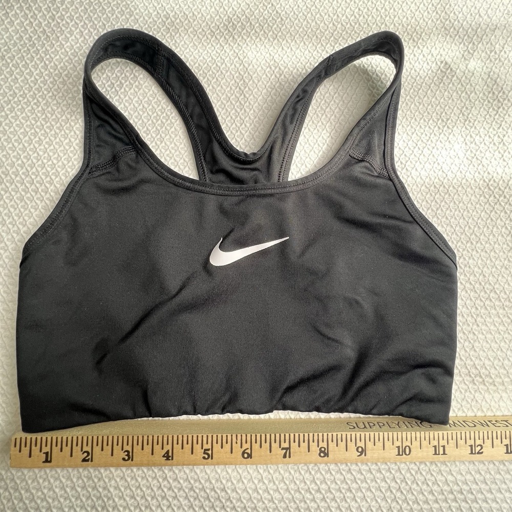 Nike Dri Fit Black Sports Bra Size Small No Padding Racerback‎